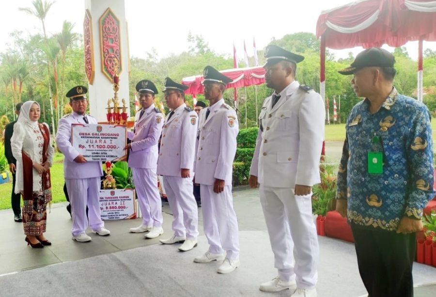 Galinggang Juara Lomba Desa Katingan, Bukti Nyata Sinergi Pemerintah dan Warga