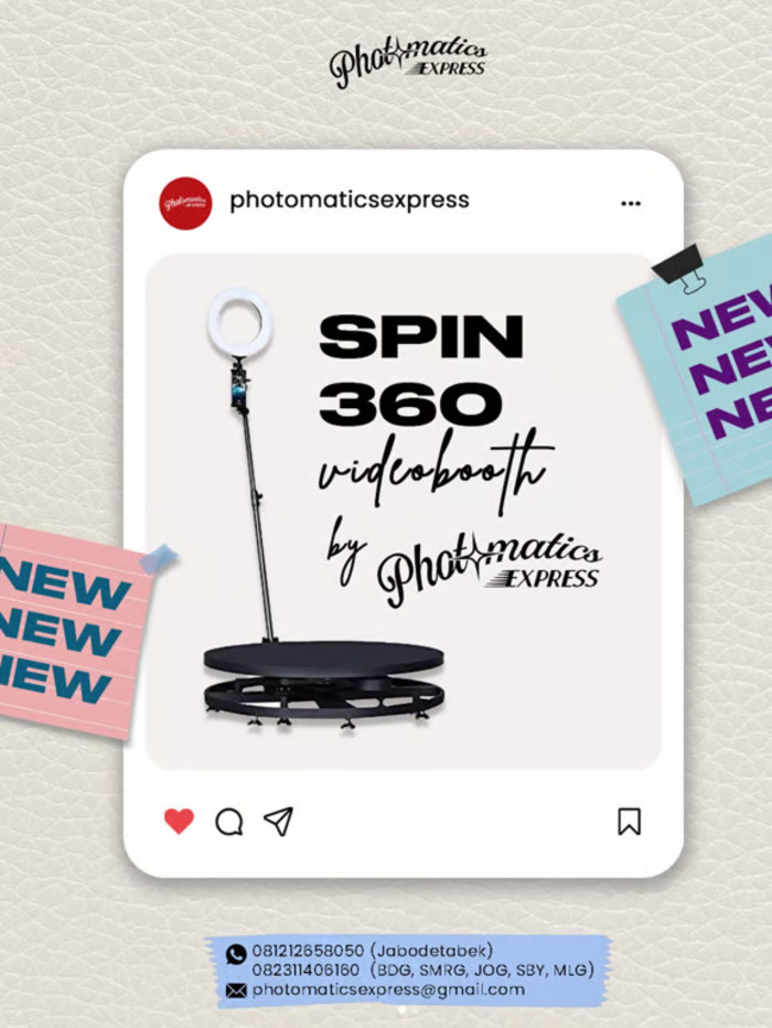 Photomatics Hadirkan Spin 360 Videobooth dan Audio Guestbook