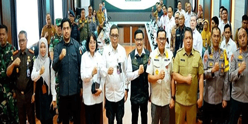 Pemkab Barito Utara Gelar Rakor Pemantauan dan Pengawasan PSU, Dihadiri Stafsus Kemenko Polhukam