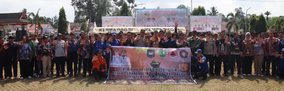 Pemkab Bartim Latih Ratusan Relawan Redkar Hadapi Ancaman Kebakaran