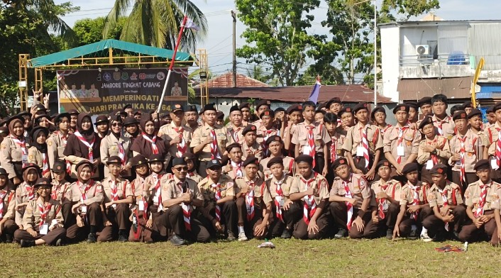 Ketua Kwarcab Kapuas Tutup Jambore Pramuka Tingkat Penggalang
