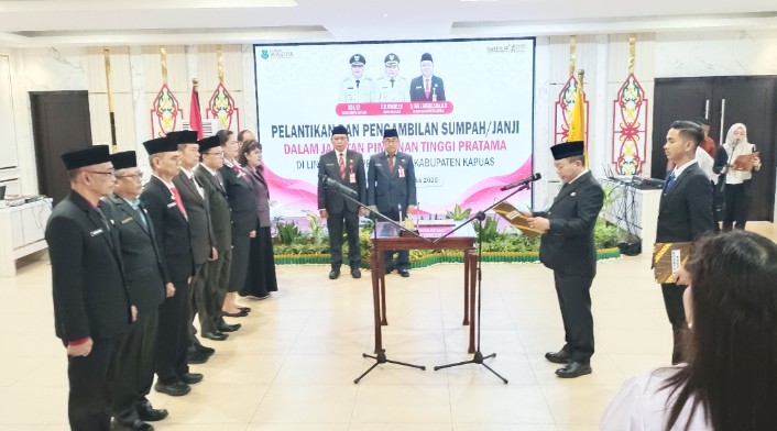 Bupati Wiyatno Lantik Tujuh Pejabat JPT Pratama, Ini Daftarnya