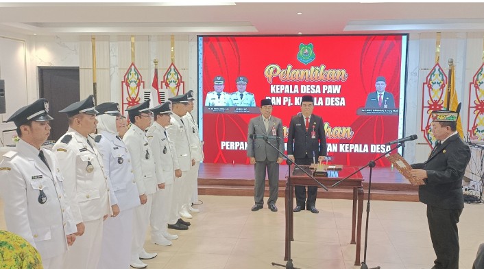 Bupati Wiyatno Lantik dan Kukuhkan Sejumlah Kepala Desa