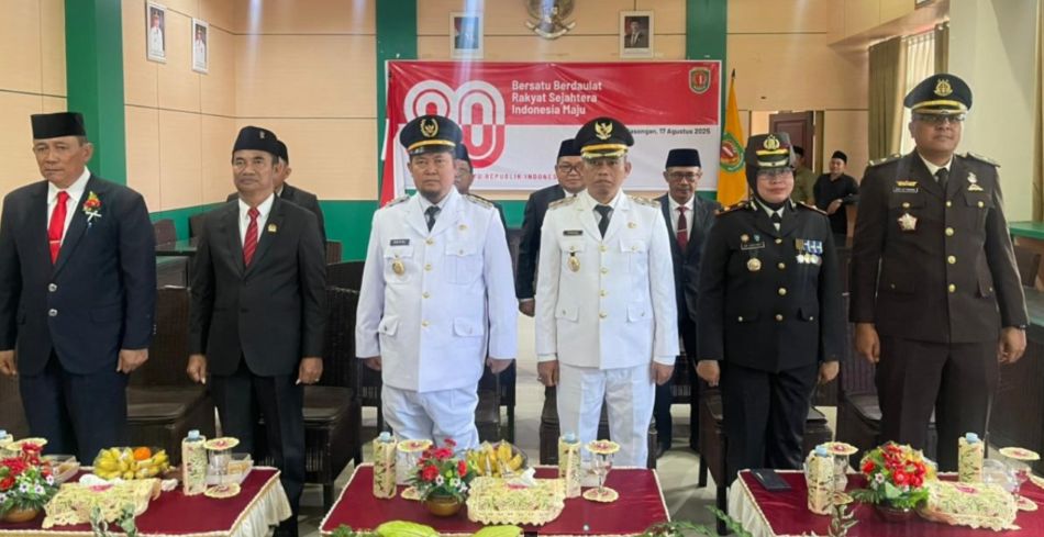 Bupati Katingan Ikuti Detik-detik Proklamasi Secara Daring, Refleksi Kemerdekaan di Era Digital