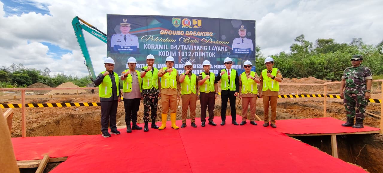 Langkah Strategis Bartim: Peletakan Batu Pertama Koramil Menuju Markas Kodim