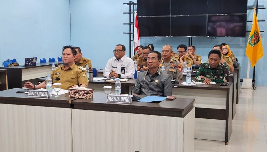 Bupati Katingan Ikuti Rakor Inflasi dan Program 3 Juta Rumah, Fokus pada Stabilitas dan Aksi Konkret