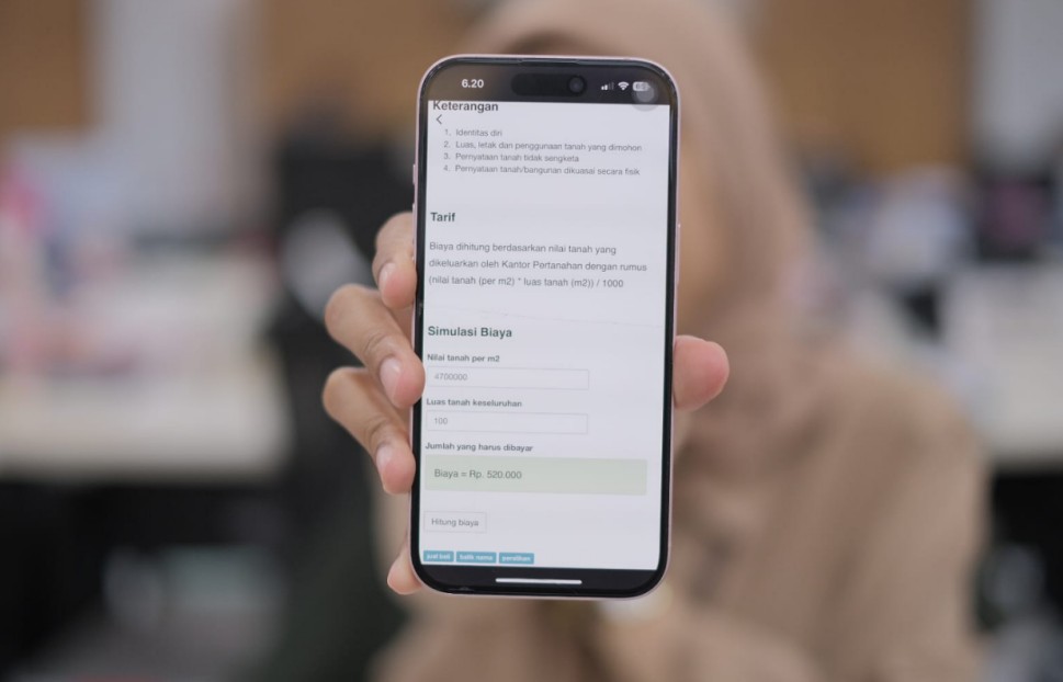 Cek Biaya Balik Nama, Pemilik Tanah Bisa Simulasi Lewat Aplikasi Sentuh Tanahku