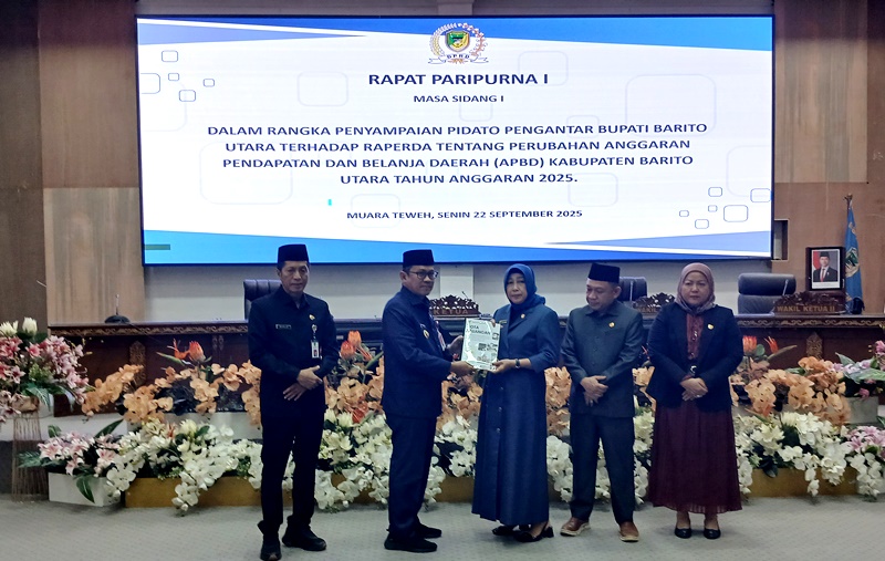 Rapat Paripurna I Barito Utara Bahas Perubahan APBD 2025, Pemerintah dan DPRD Tegaskan Komitmen Pembangunan