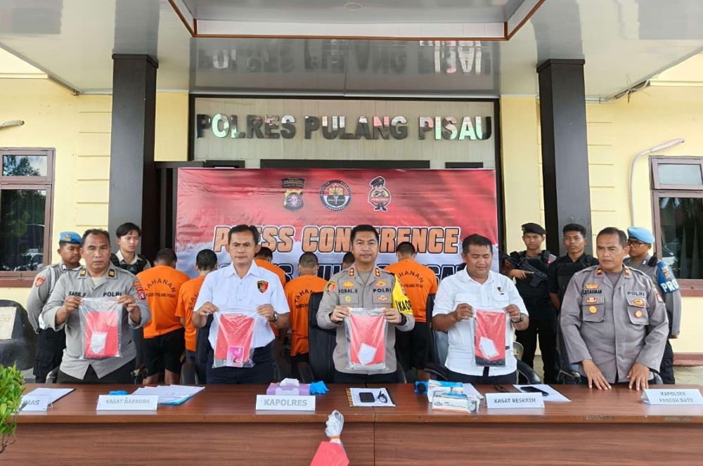 Lima Kasus Kriminal Terungkap, Polres Pulang Pisau Bongkar Jaringan Sabu dan Pembunuhan Keluarga