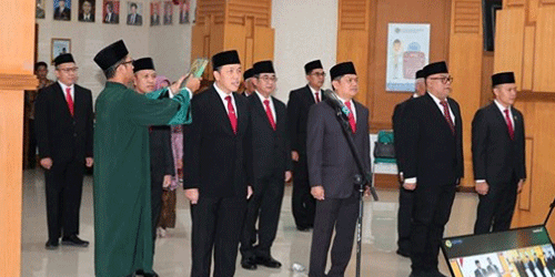 Lantik Pejabat Struktural, Menteri ATR/Kepala BPN: Layani Masyarakat dengan Hati, Bukan Transaksi