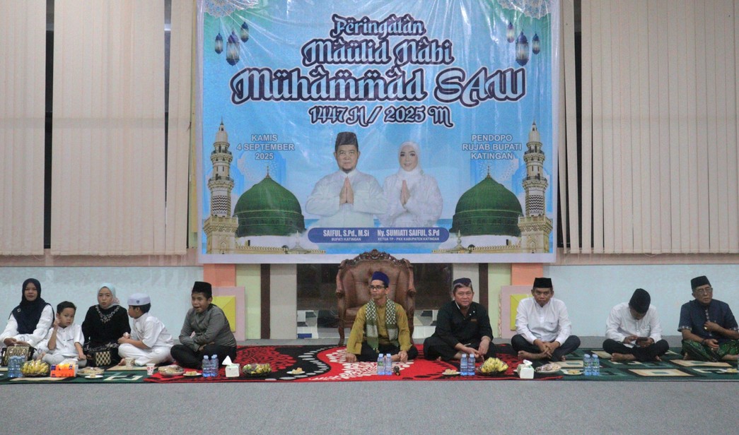 Peringatan Maulid Nabi di Katingan, Bupati Saiful Ajak Warga Perkuat Iman dan Keluarga