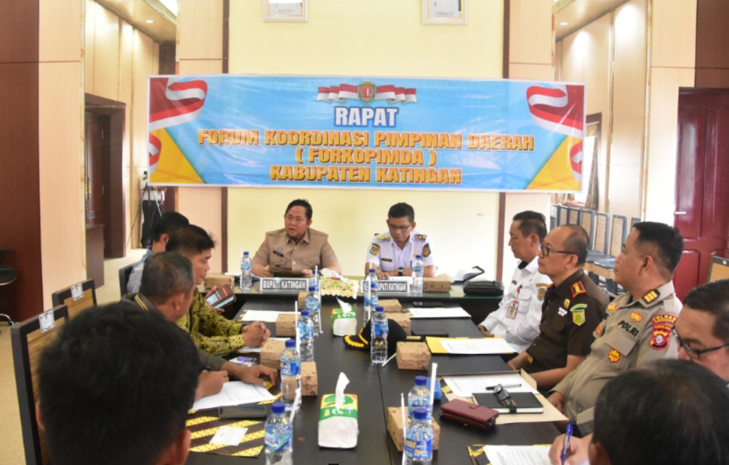 FORKOPIMDA Katingan Bahas Isu Strategis, Bupati Saiful Dorong Sinergi Lintas Sektor