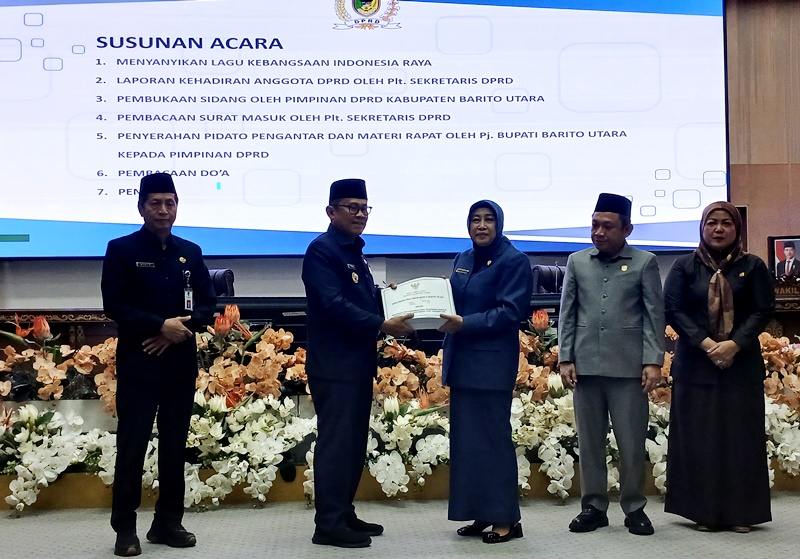 Barito Utara Catat Surplus Rp519 Miliar, Pj Bupati Sampaikan Raperda Pertanggungjawaban APBD 2024