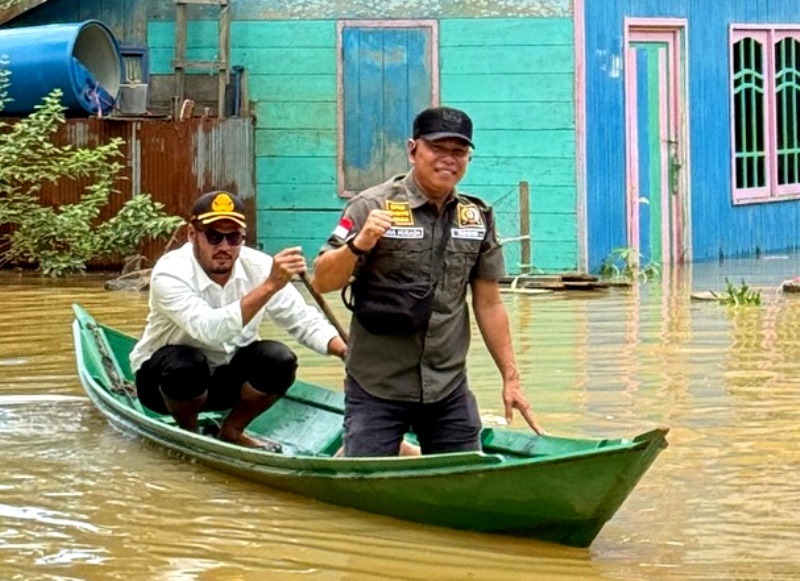 Banjir di Kelurahan Jambu, DPRD dan Camat Teweh Baru Tinjau Langsung Lokasi