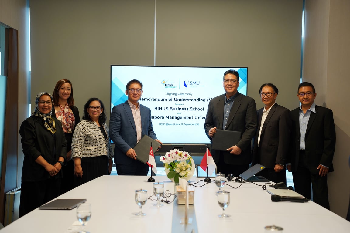 BINUS Business School dan Singapore Management University Resmikan Program Double Degree