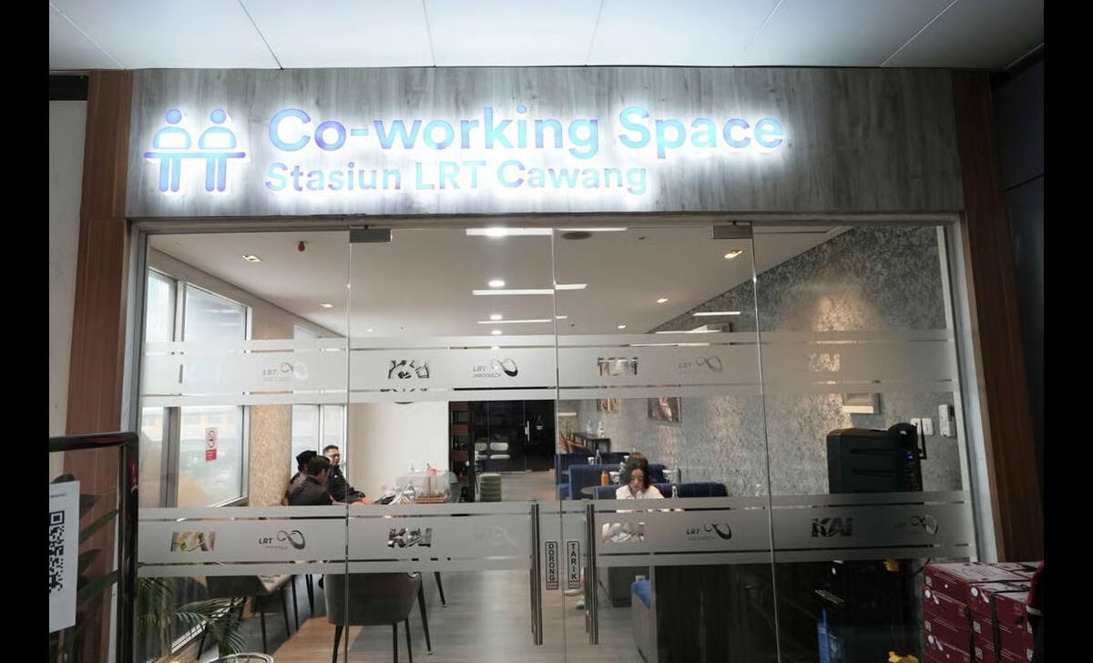 Co-Working Space di Stasiun Cawang Nyaman dan Gratis untuk Pengguna LRT Jabodebek