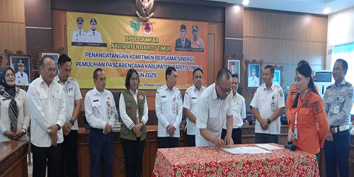 Pemkab Barito Timur Bentuk Tim Teknis Sinergi Pemulihan Pascabencana
