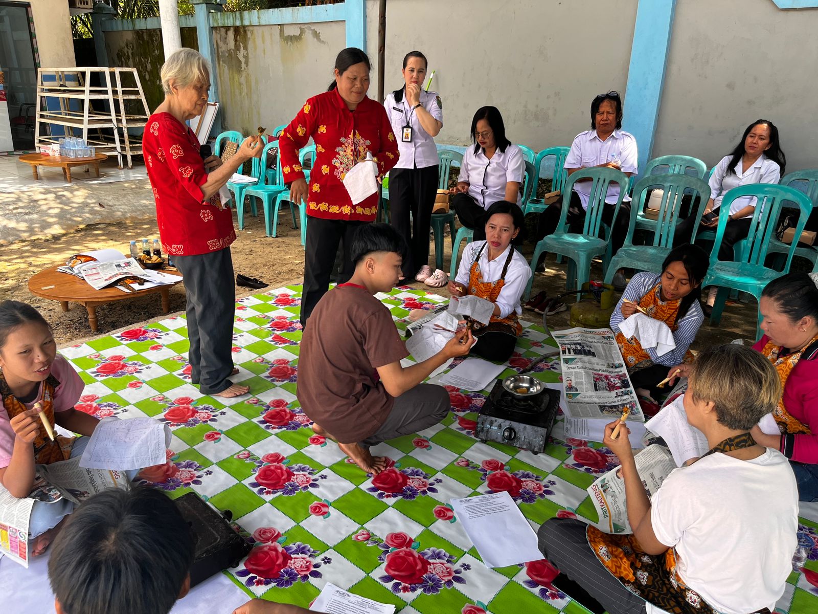 Perpustakaan Bartim Gelar Kursus Membatik dan Literasi Digital