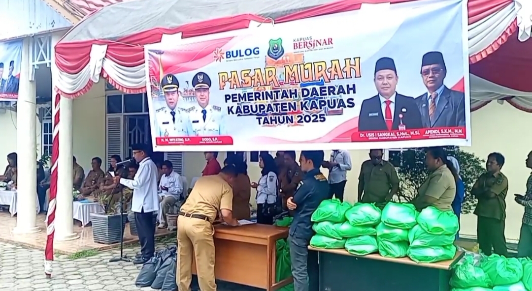 Pemkab Kapuas Gelar Pasar Murah untuk Kendalikan Inflasi dan Stabilkan Harga Pangan