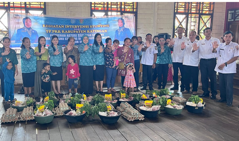 TP-PKK Katingan Salurkan Natura untuk Anak Stunting di Pedalaman