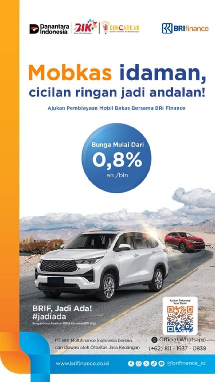 Mobil Bekas Impian Kini Mudah Digapai Bersama BRI Finance