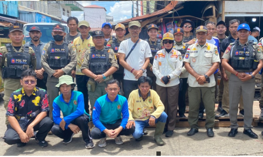 Pemkab Katingan Lanjutkan Penertiban Pasar Kereng Pangi, Fokus pada Area Drainase