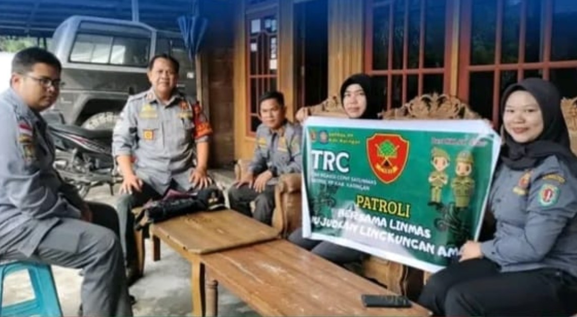 Satpol PP Katingan Giatkan Patroli Keamanan Lingkungan