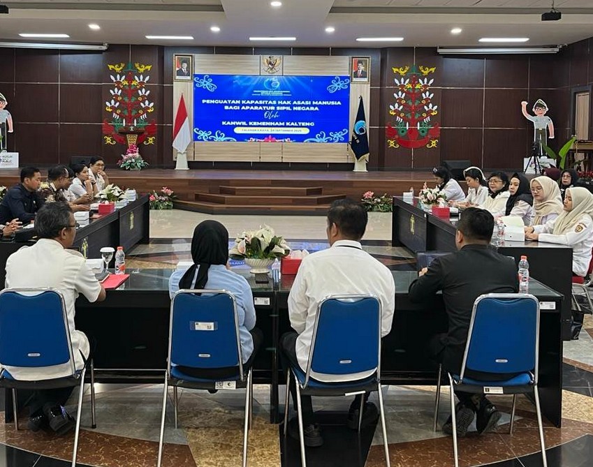 Kemenham Kalteng Dorong ASN Wujudkan Pelayanan Publik Berbasis HAM