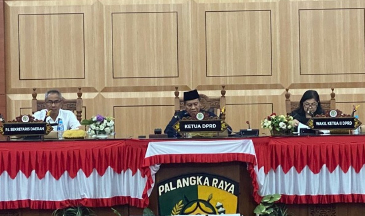 Rapat Paripurna DPRD Palangka Raya Bahas Empat Raperda Prioritas