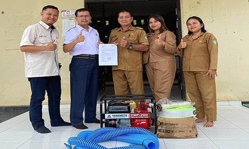 Antisipasi Karhutla, Minamas Grup Bagikan Dua Set Mesin Pemadam Kebakaran kepada Desa Sahabu dan Tumbang Sapiri