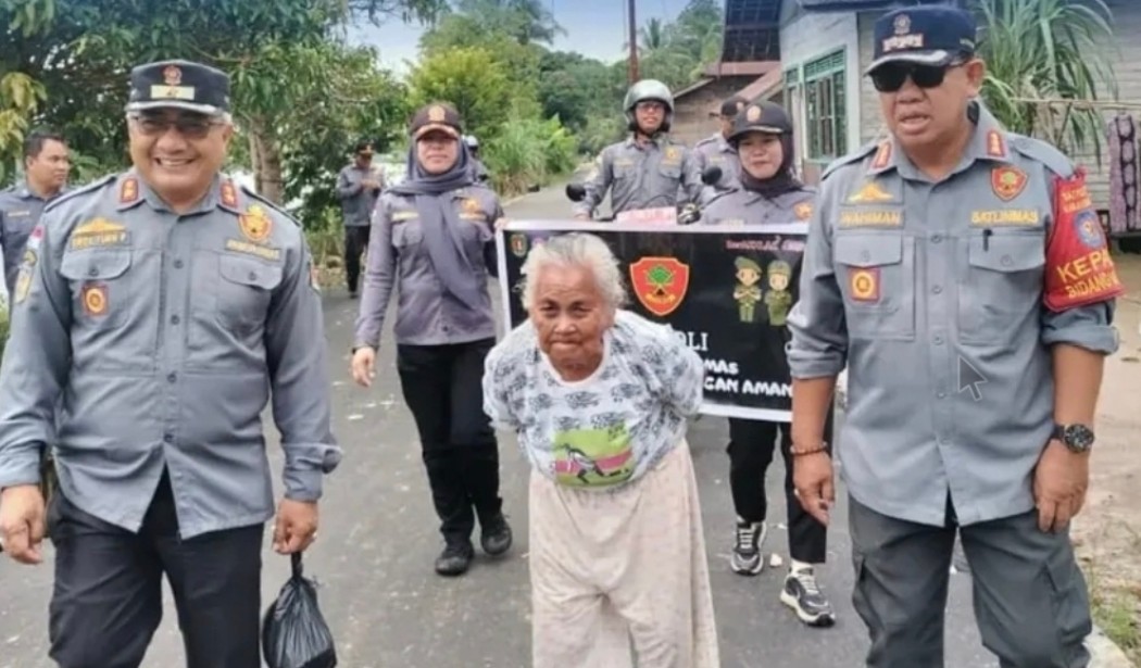Satpol PP Katingan Patroli Desa Luwuk Kiri
