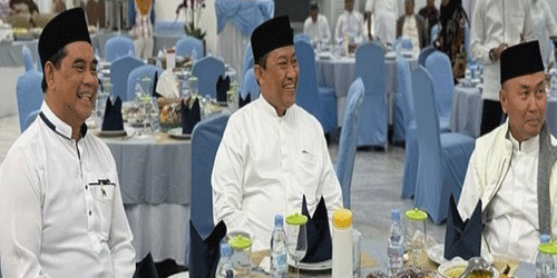 Hadiri Akad Nikah Putra Gubernur Kalteng, Bupati Shalahuddin Ucapkan Selamat Berbahagia kepada Deden dan Bunga