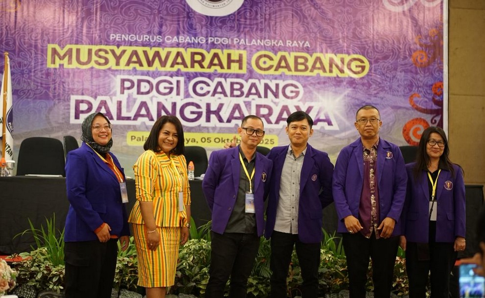 drg. Rivelino Wakili RSUD Mas Amsyar Kasongan di Muscab PDGI Kalteng