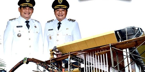 Program 100 Hari Kerja Shalahuddin-Felix, PUPR Barito Utara Percepat Peningkatan Taman Tugu Selamat Datang Muara Teweh