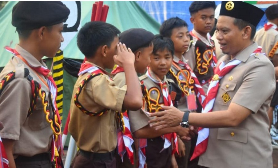 Wabup Firdaus Kunjungi Kemah Pramuka Katingan, Dorong Semangat Kepemimpinan Muda