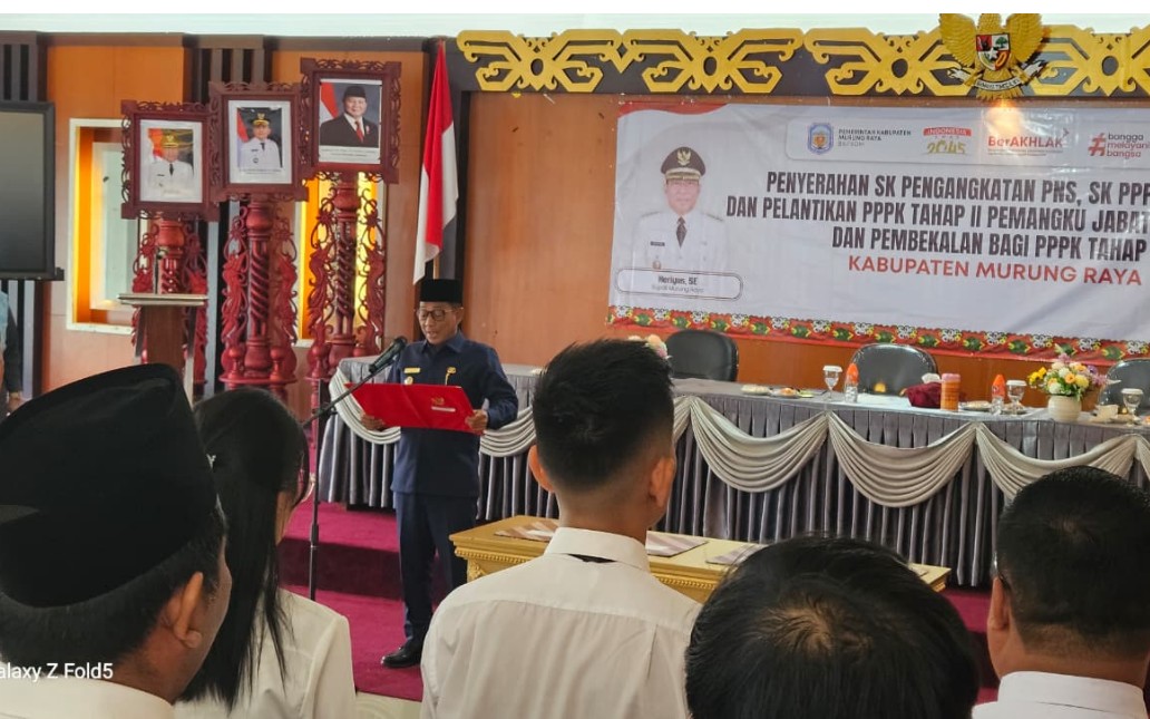Heriyus Lantik 70 PPPK Tahap II Murung Raya