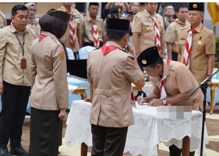 Bupati Mura Dilantik Jadi Ketua Mabicab Pramuka 2025–2030