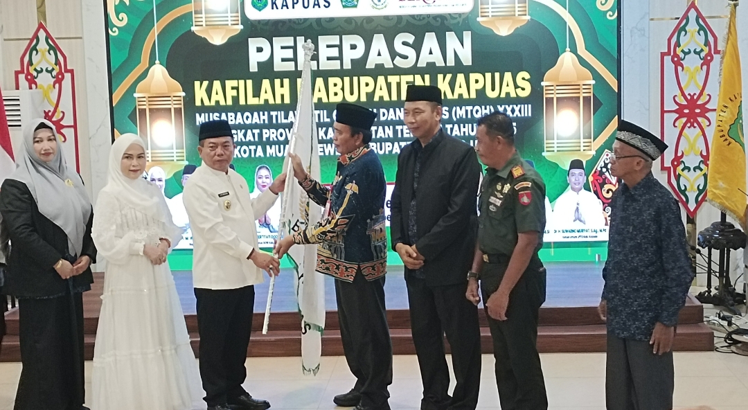 Bupati Kapuas Lepas Kafilah MTQH ke-XXXIII Tingkat Provinsi Kalteng
