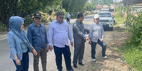 DPRD Barito Timur Tinjau Perbaikan Jalan Nasional yang Belum Optimal