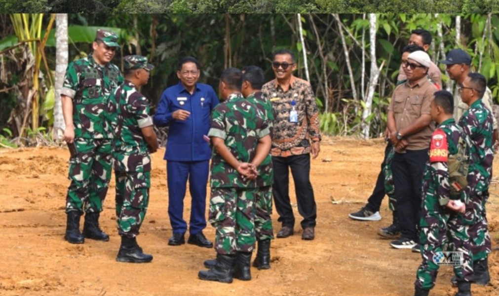Bupati Heriyus Tinjau Rencana Pembangunan Yon TP 883 dan Makodim Murung Raya
