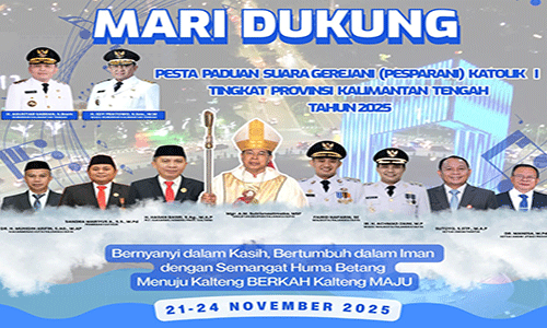 Palangka Raya, Tuan Rumah Pesparani Katolik I Kalimantan Tengah, 21–23 November