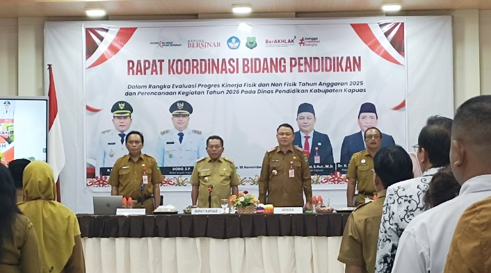 Bupati Kapuas Buka Rakor Bidang Pendidikan