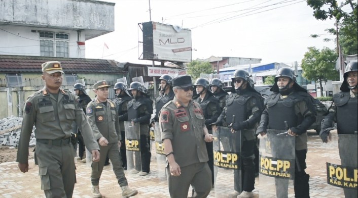 Satpol PP Kapuas Lakukan Peningkatan Kapasitas Anggota dan Satlinmas