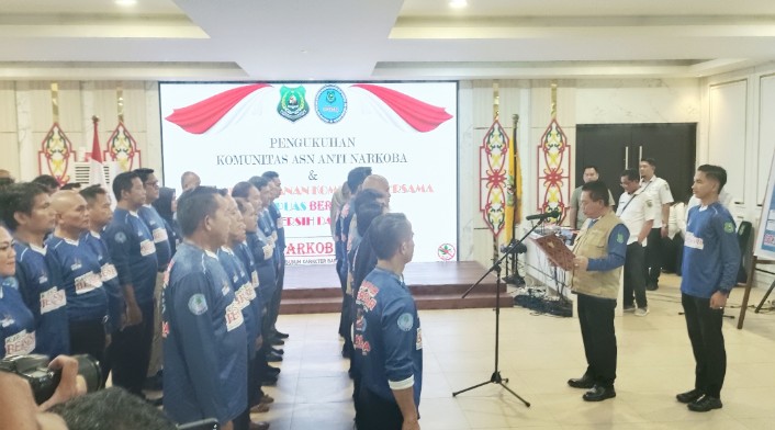 Bupati Kapuas Kukuhkan Komunitas ASN Anti Narkoba