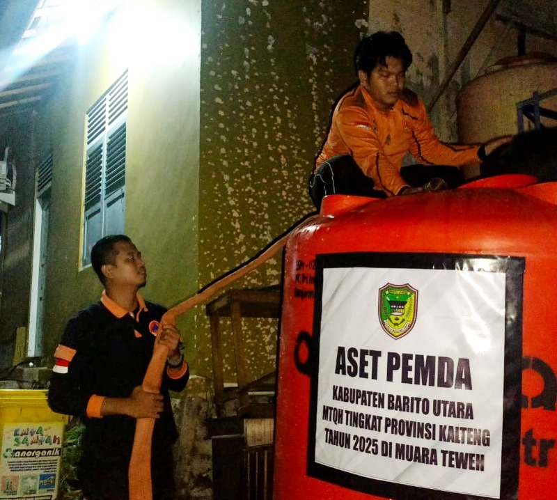 BPBD Barito Utara Pastikan Suplai Air Bersih untuk Kafilah MTQH XXXIII