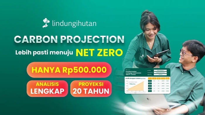 LindungiHutan Luncurkan “Carbon Projection”, Fitur Perhitungan Serapan Karbon Jangka Panjang
