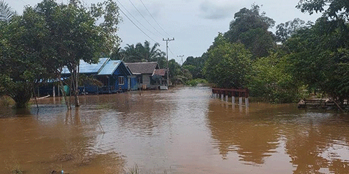 Banjir di Utara Kotim Meluas, Dua Desa di Tualan Hulu Terendam dan Akses Utama Terputus