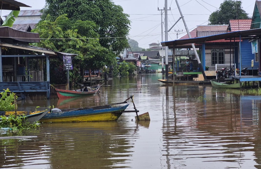 Banjir Hanjalipan Mulai Surut, Warga Diminta Tetap Waspada