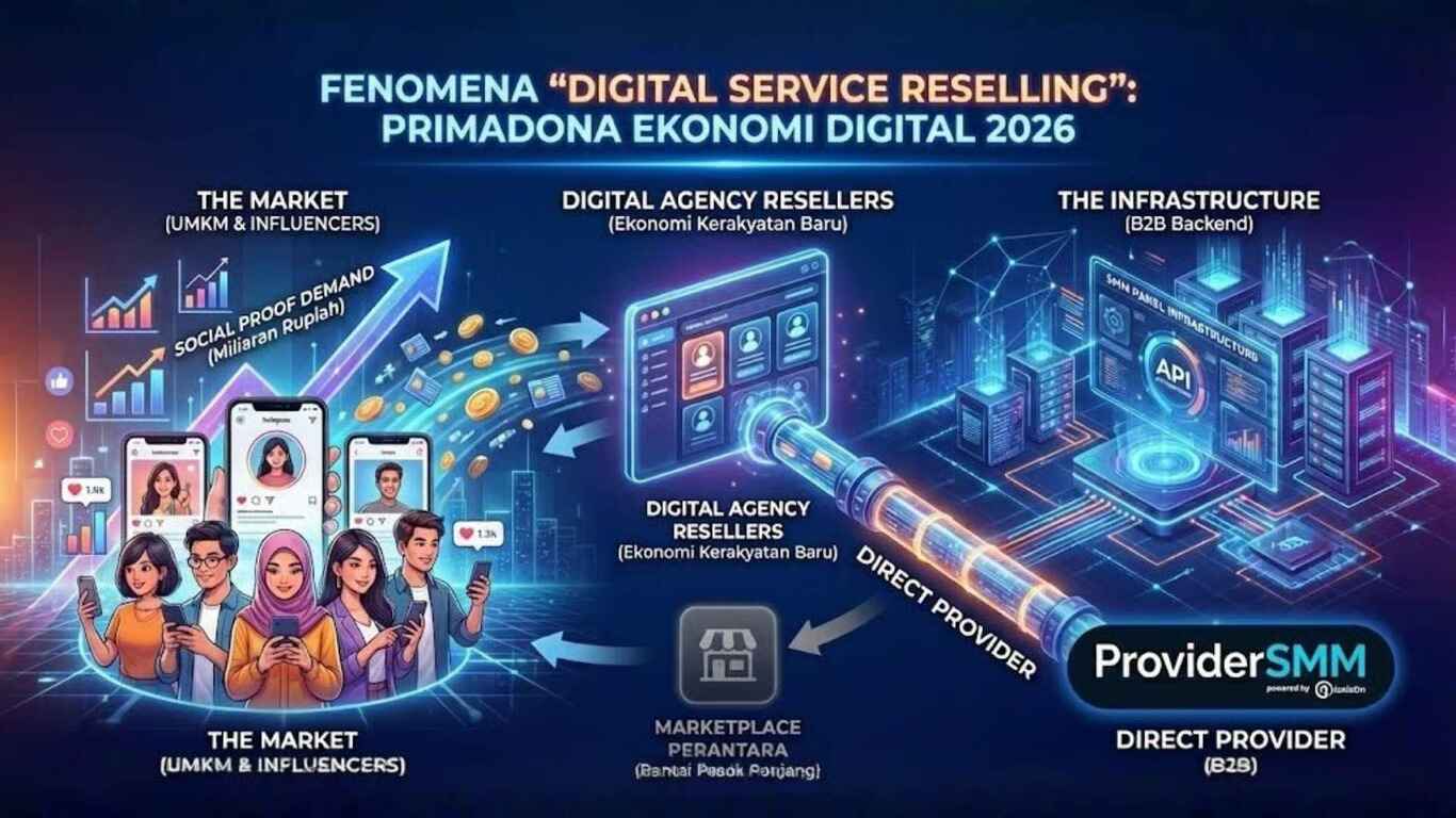 Fenomena 'Digital Service Reselling': Mengapa Bisnis Keagenan Media Sosial Jadi Primadona Baru Ekonomi Digital 2026