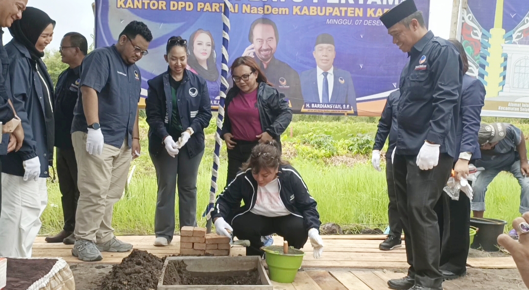 Pembangunan Kantor DPD Partai NasDem Kapuas Resmi Dimulai